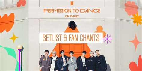 permission to dance on stage setlist